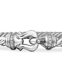 Cable Collectibles 18K White Gold & Diamond Bracelet