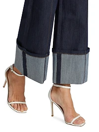 Benji Cuffed Wide-Leg Jeans