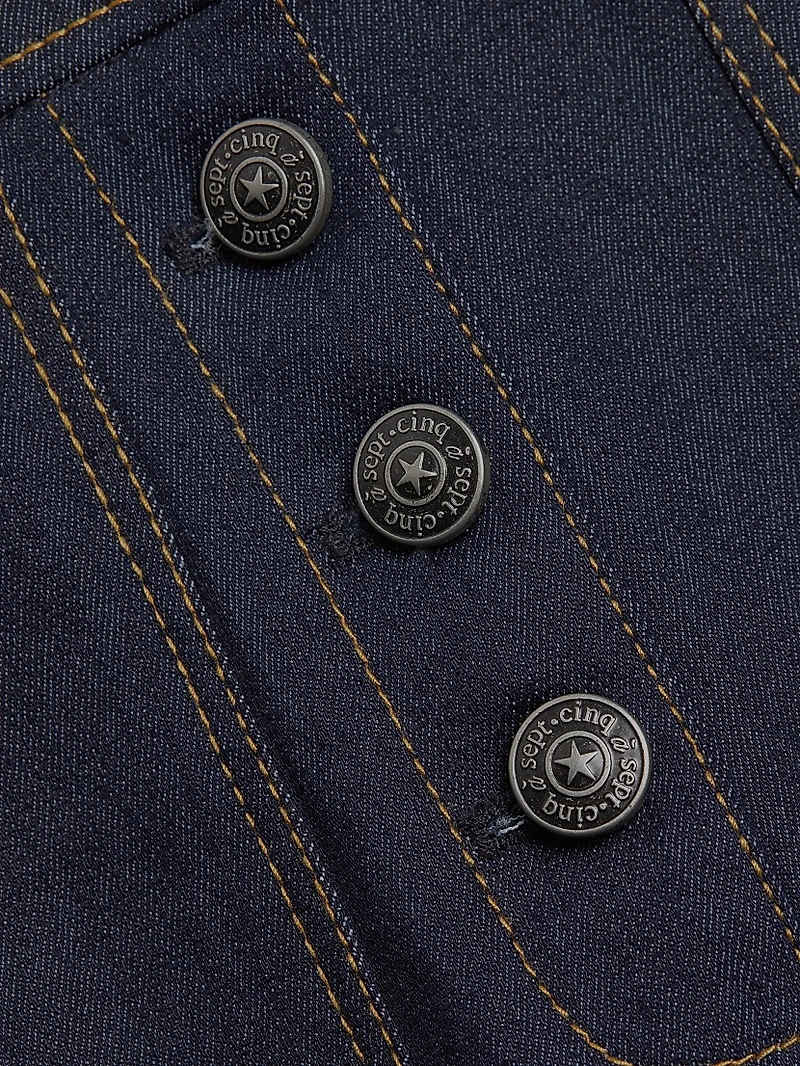 Benji Cuffed Wide-Leg Jeans