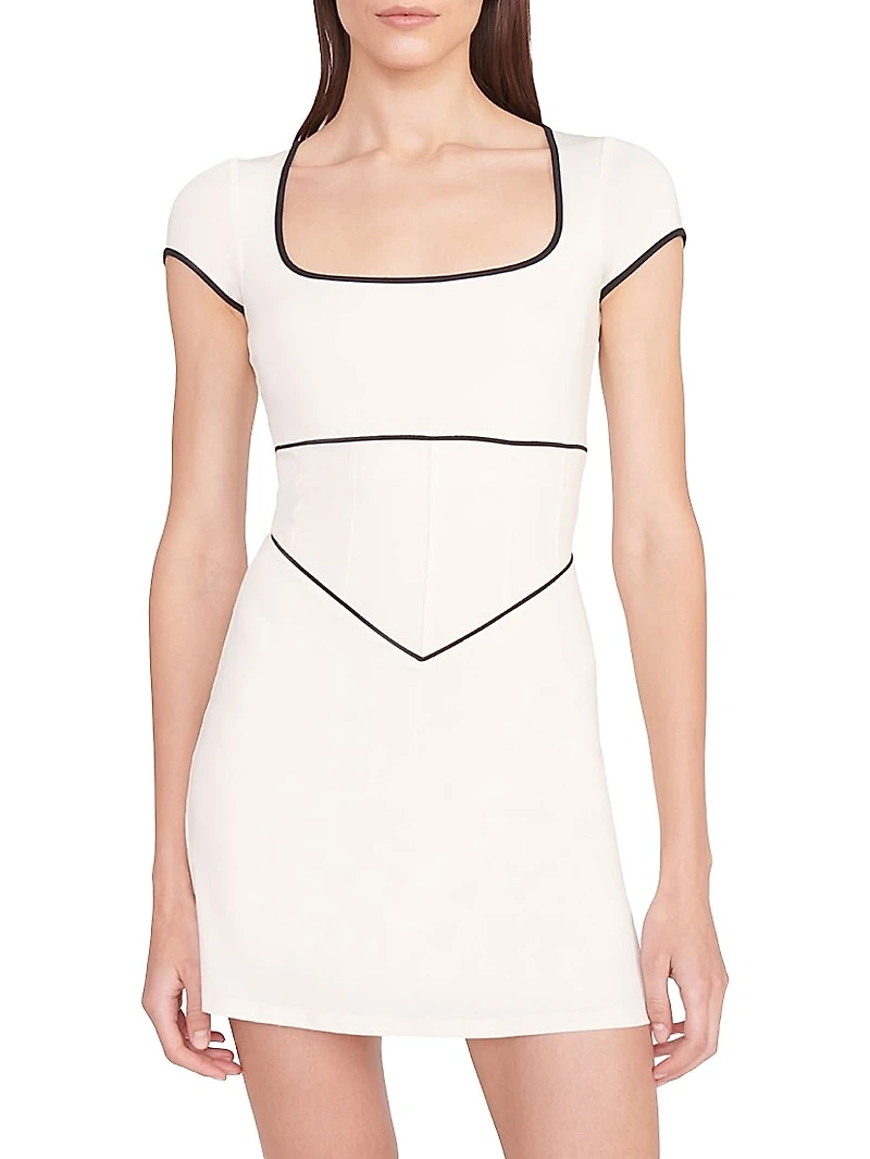 STAUD COURT Backspin Jersey Minidress