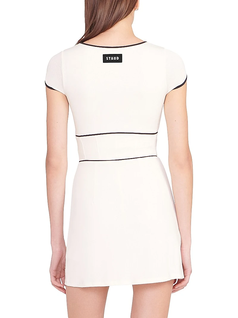 STAUD COURT Backspin Jersey Minidress