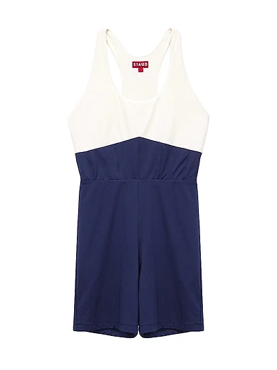 STAUD COURT Bounce Two-Tone Short Unitard