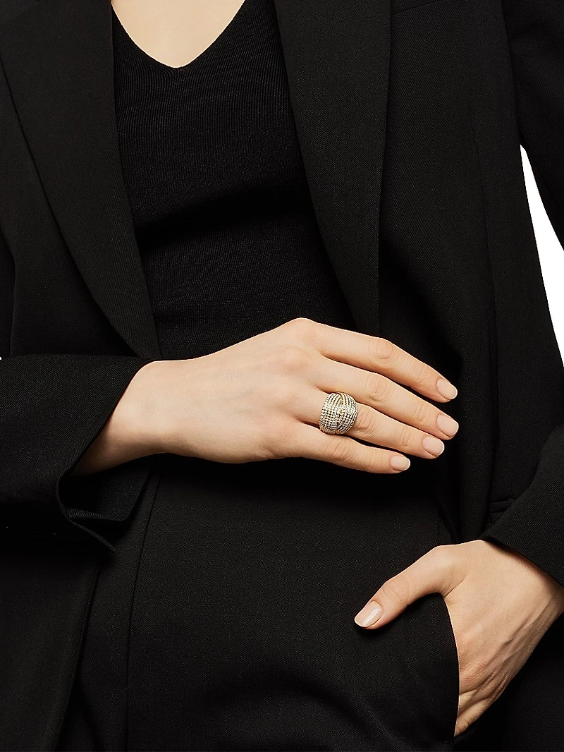 DY Origami Ring 18K Yellow Gold