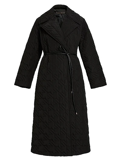 Perfetto Quilted Belted Coat