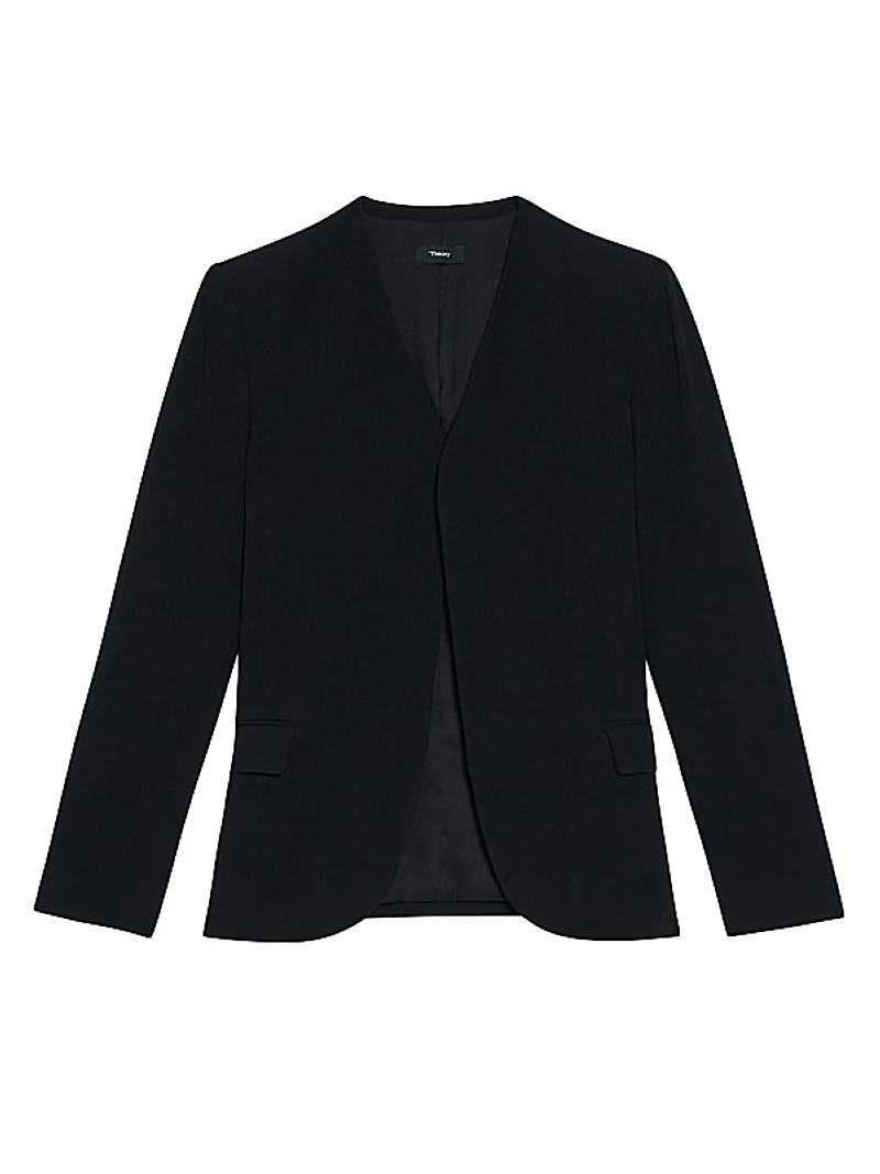 Tailored Lapelless Blazer