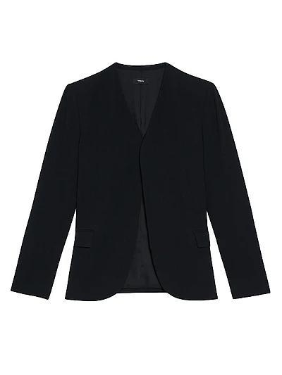 Tailored Lapelless Blazer