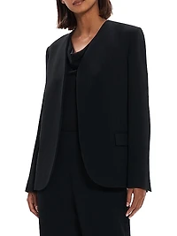 Tailored Lapelless Blazer