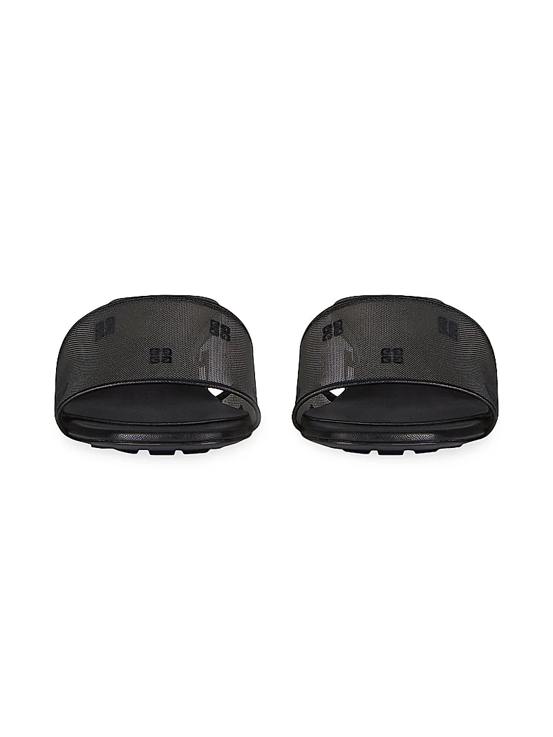 G Cube Mules in 4G Transparent Mesh