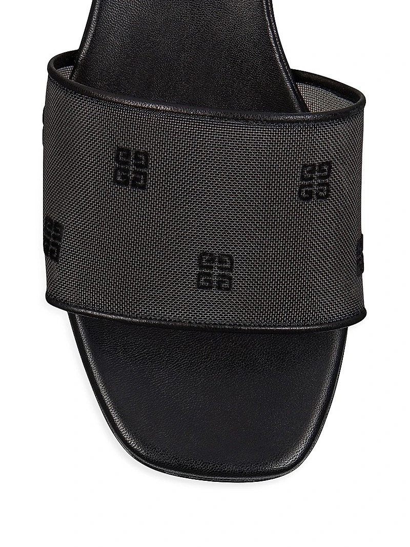 G Cube Mules in 4G Transparent Mesh