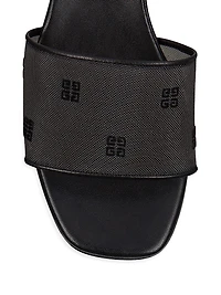 G Cube Mules in 4G Transparent Mesh