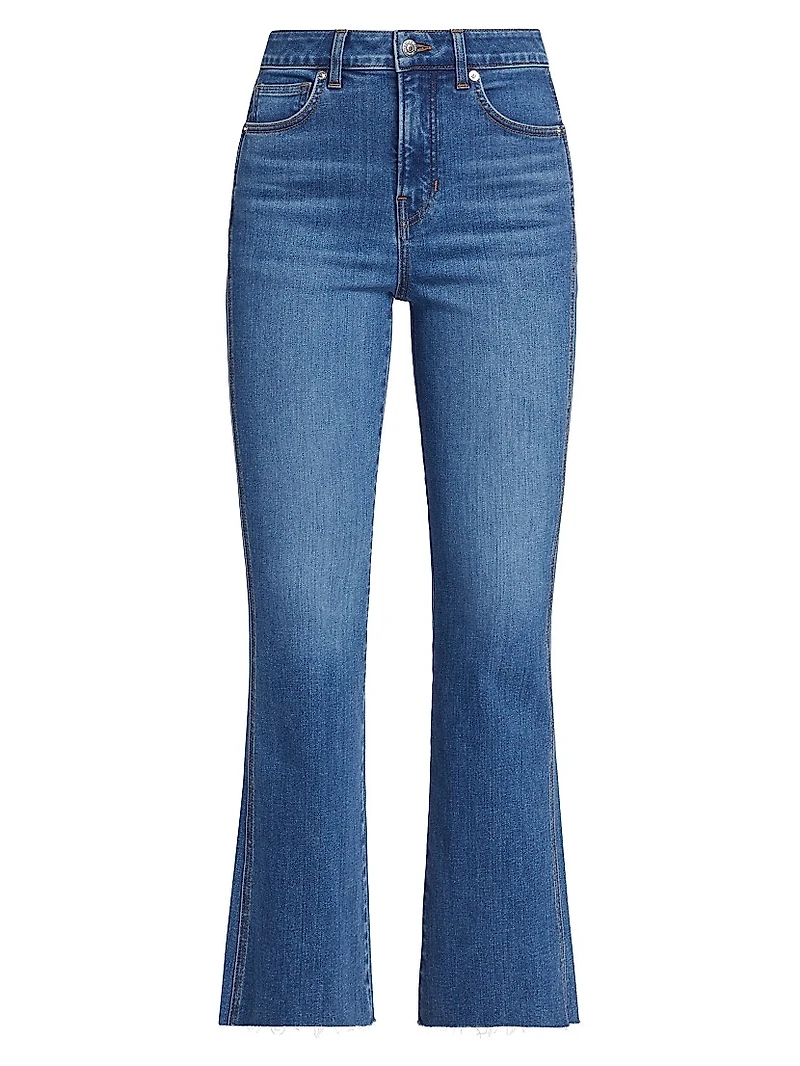 Carson High-Rise Stretch Flare Ankle Jeans
