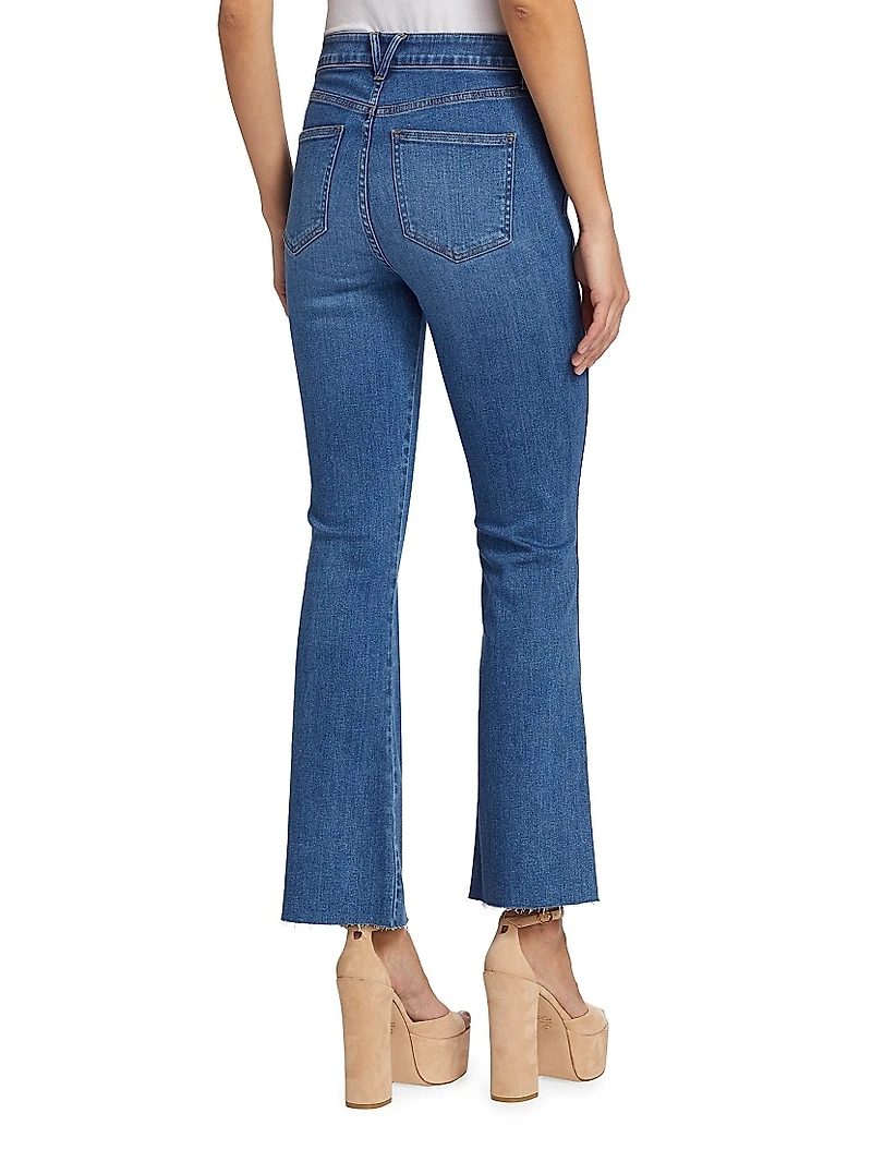 Carson High-Rise Stretch Flare Ankle Jeans
