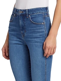Carson High-Rise Stretch Flare Ankle Jeans