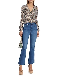 Carson High-Rise Stretch Flare Ankle Jeans