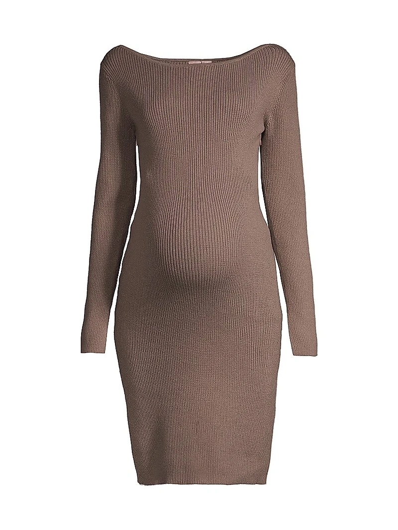 Hudson Ribbed Maternity Sweater Dress