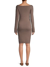 Hudson Ribbed Maternity Sweater Dress