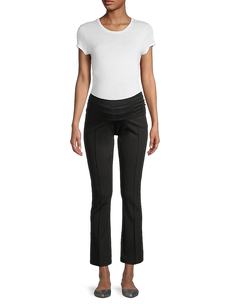 London Ponté Maternity Crop Pants