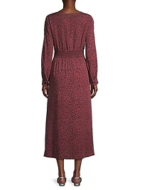 Leila Floral Midi-Dress