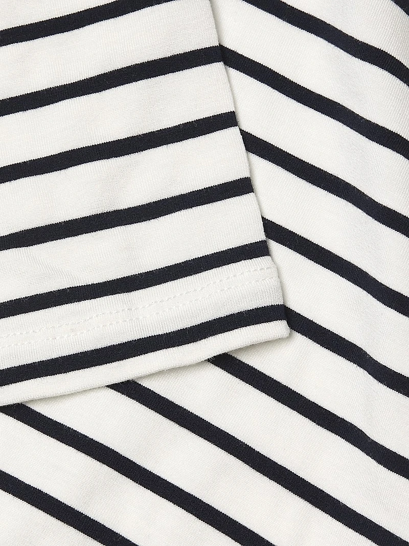 Nicolette Striped Boatneck Top