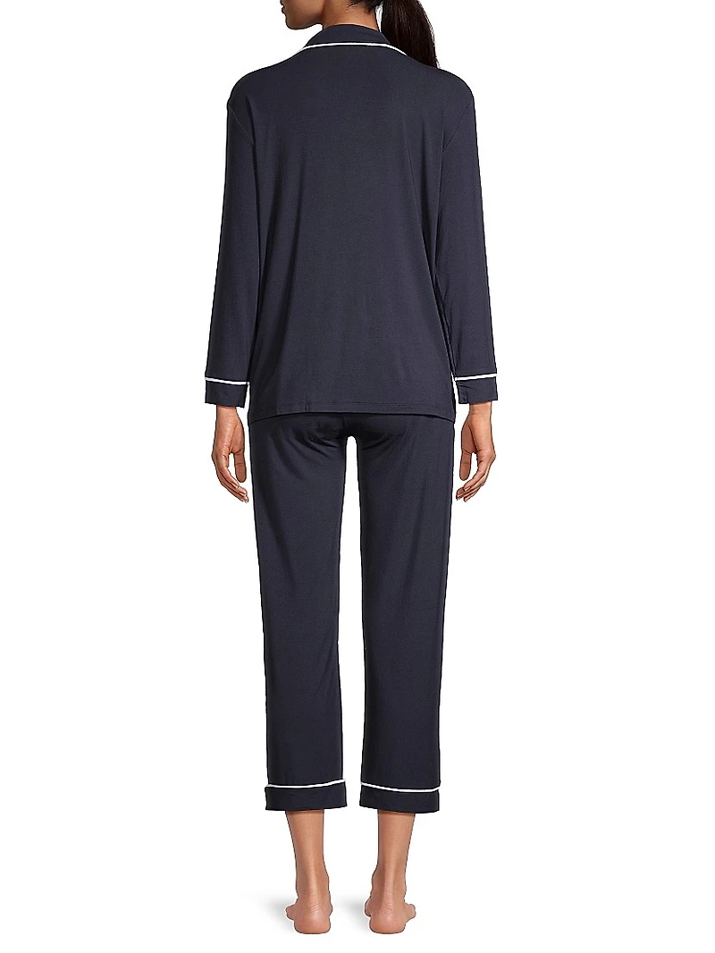 Penelope Piped Pajama Set
