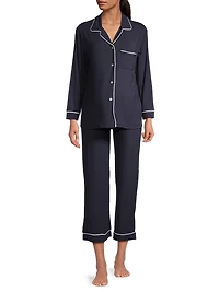 Penelope Piped Pajama Set