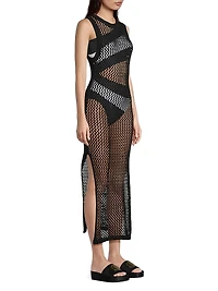 Holly Net Cover-Up Midi-Dress