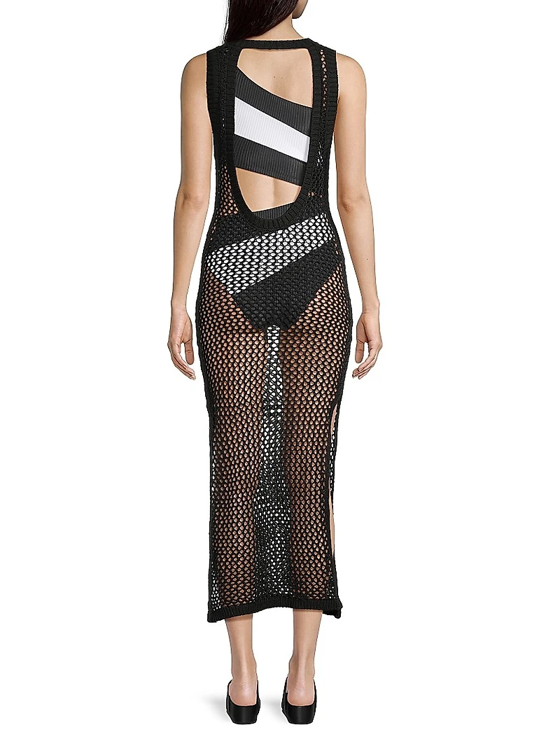 Holly Net Cover-Up Midi-Dress