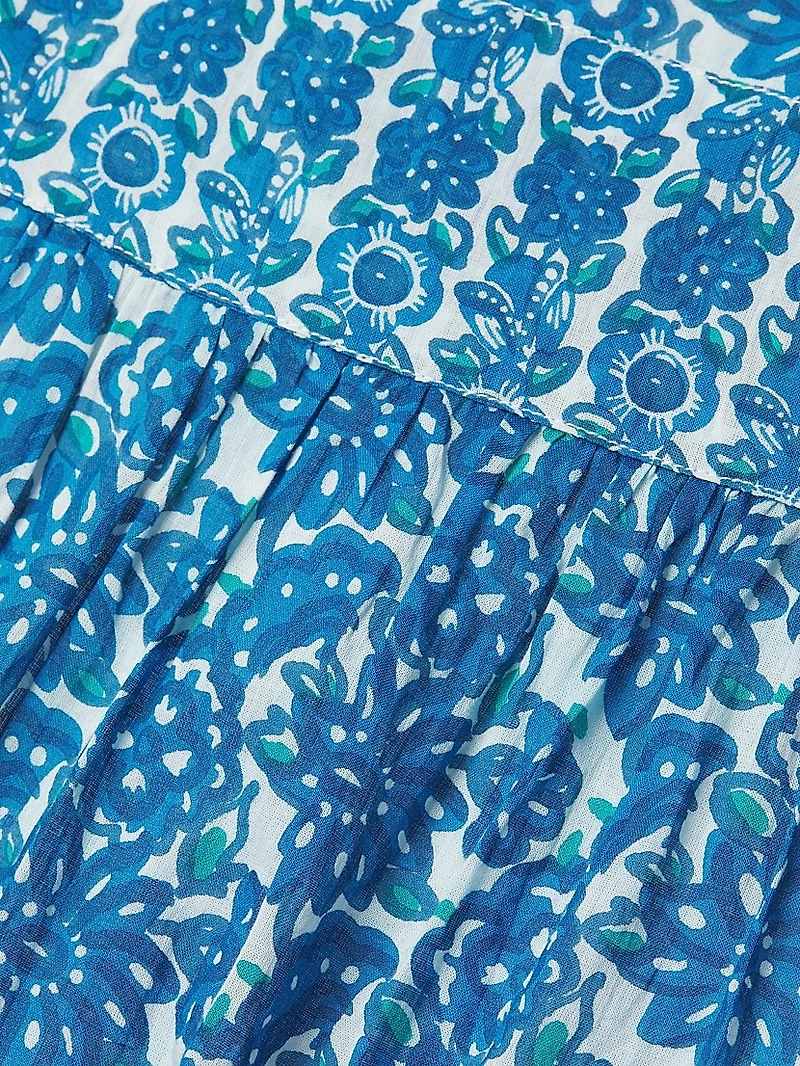 Vail Paisley Tiered Midi-Dress