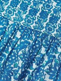 Vail Paisley Tiered Midi-Dress