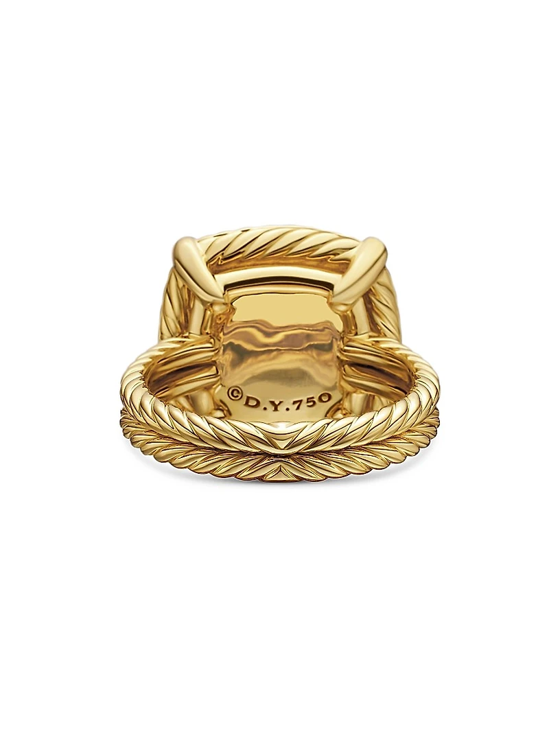 Chatelaine Pavé Bezel Ring 18K Yellow Gold