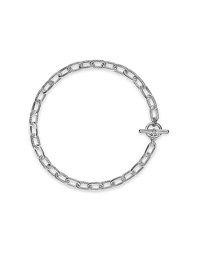 DY Madison Toggle Chain Necklace in Sterling Silver, 11mm