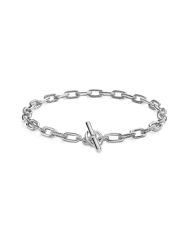 DY Madison Toggle Chain Necklace Sterling Silver, 11mm