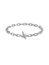 DY Madison Toggle Chain Necklace Sterling Silver, 11mm