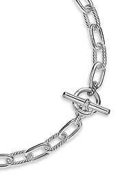 DY Madison Toggle Chain Necklace Sterling Silver, 11mm