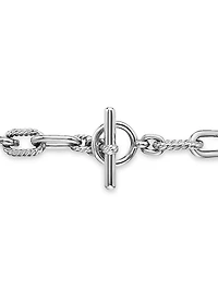 DY Madison Toggle Chain Necklace Sterling Silver, 11mm
