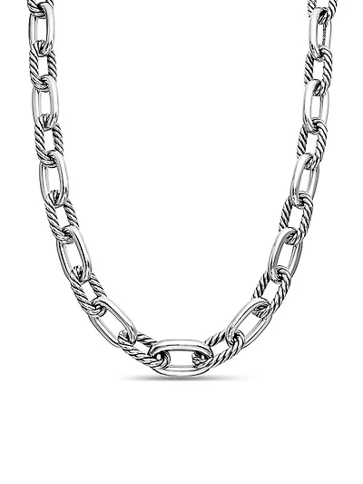 DY Madison Chain Necklace in Sterling Silver, 13.5mm