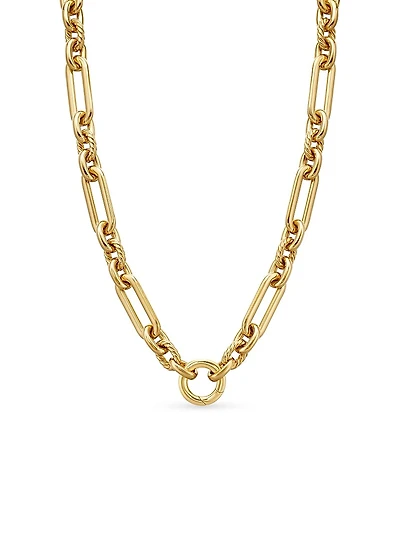 Lexington Chain Necklace in 18K Yellow Gold, 9.8mm