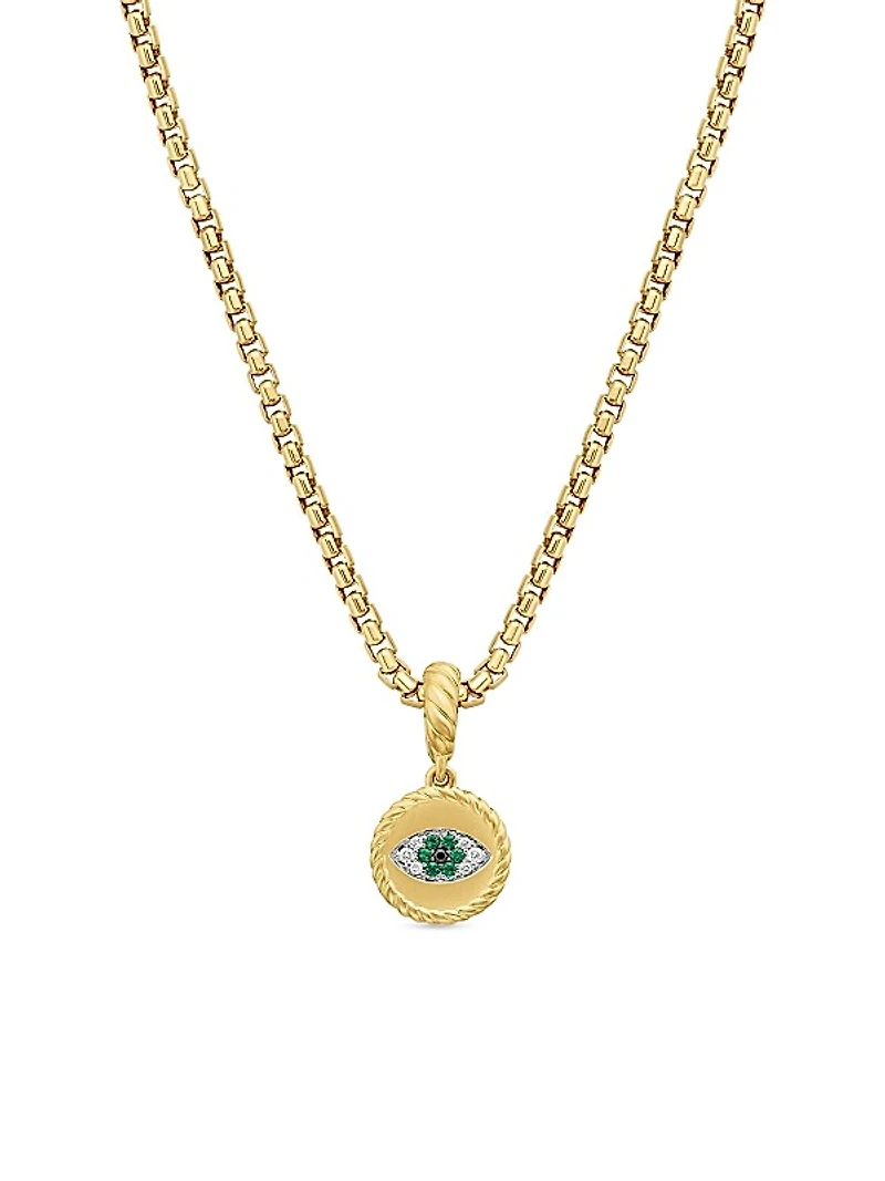 Evil Eye Amulet in 18K Yellow Gold