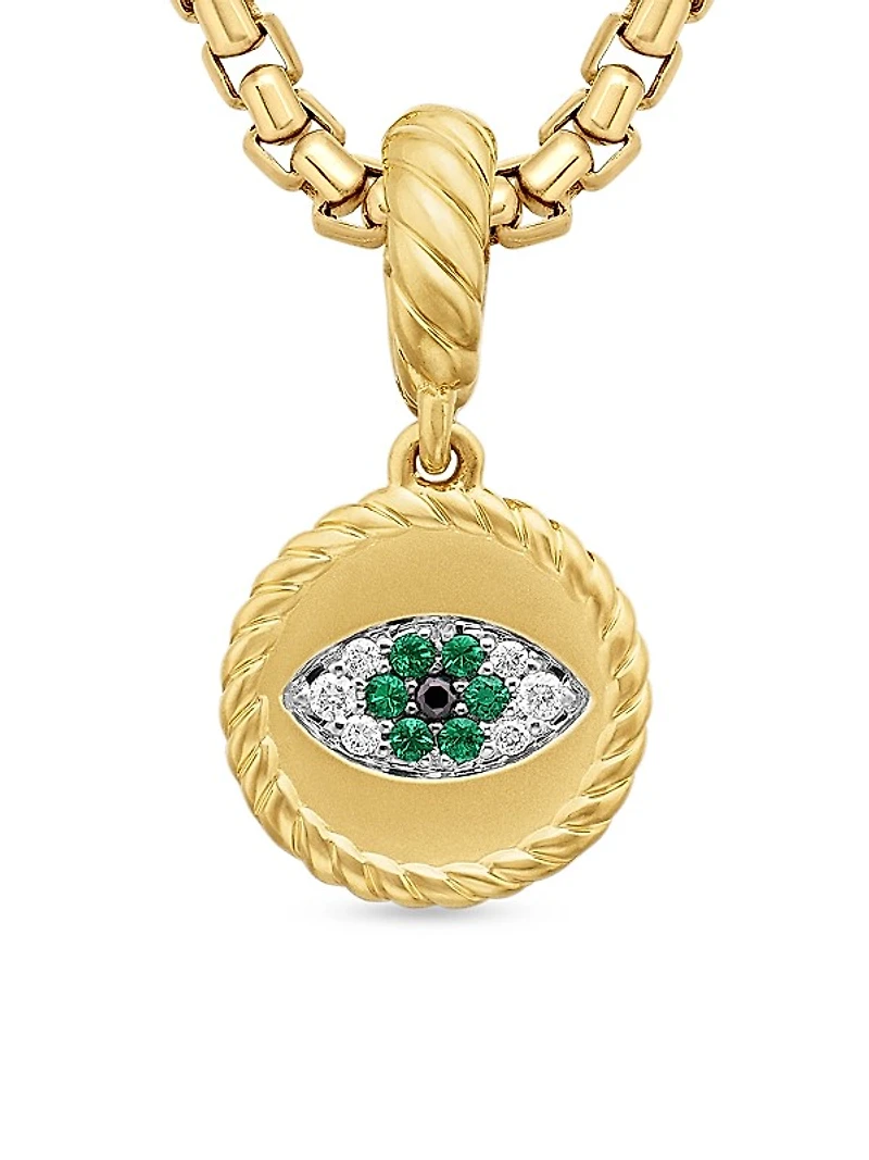 Evil Eye Amulet in 18K Yellow Gold