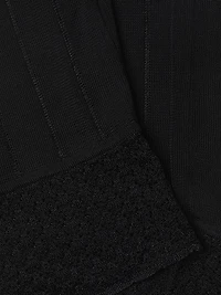 Rib-Knit Slip Midi-Dress