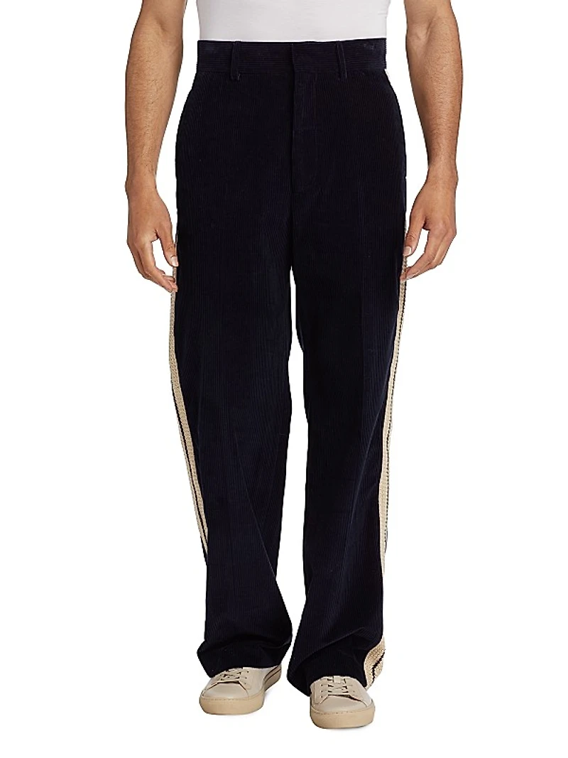 Corduroy Suit Tape Pants