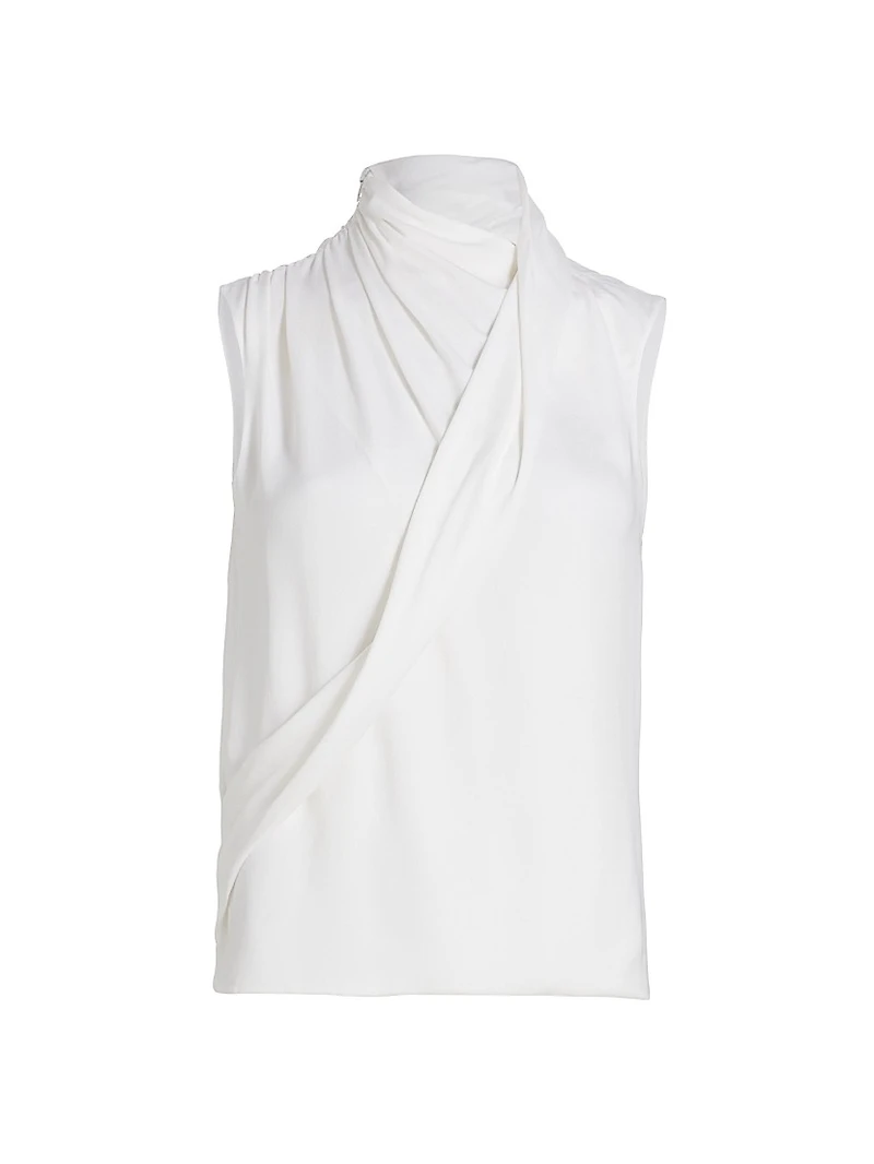 Silk Wrap Top