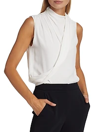 Silk Wrap Top