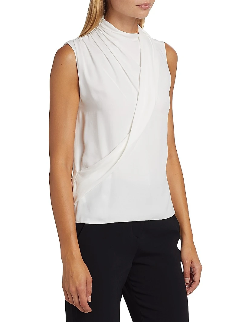 Silk Wrap Top
