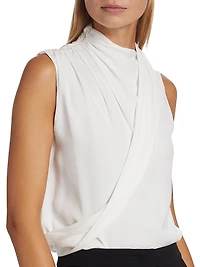Silk Wrap Top