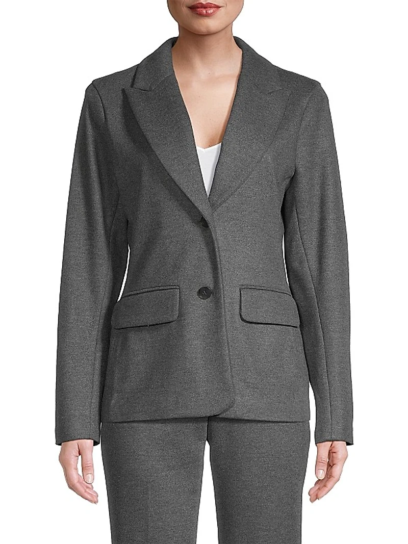 Jersey Tailored Knit Blazer