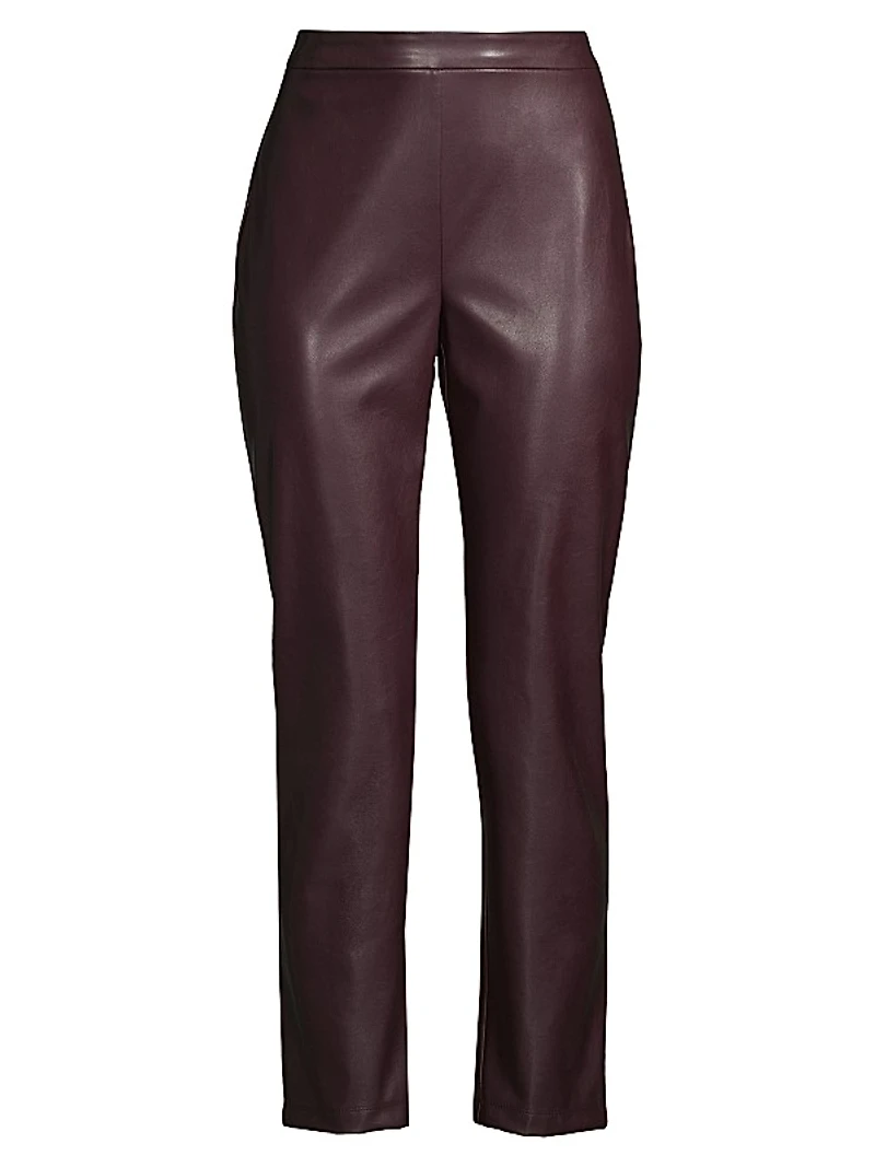 Vegan Leather Crop Pants