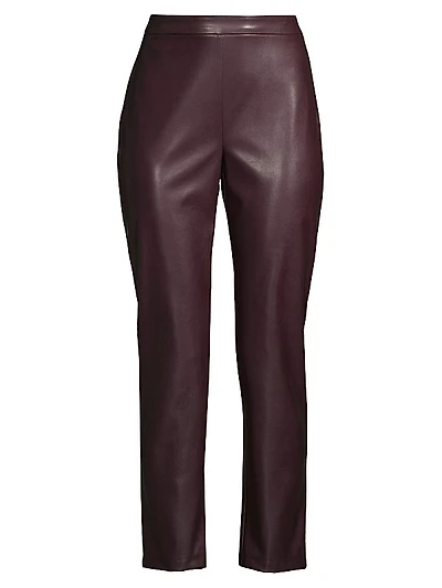 Vegan Leather Crop Pants