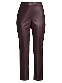 Vegan Leather Crop Pants