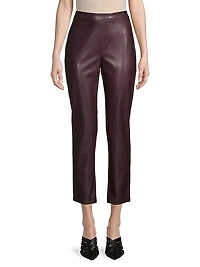 Vegan Leather Crop Pants